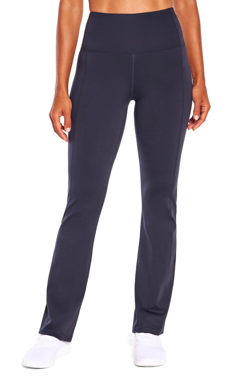 Marika womens Sophia High Rise Tummy Control Bootleg Leggings, Midnight Blue, Large US - Image 1